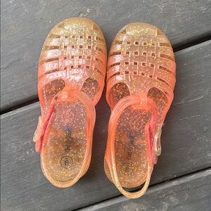 Cat & Jack size 9 Glitter Jellies